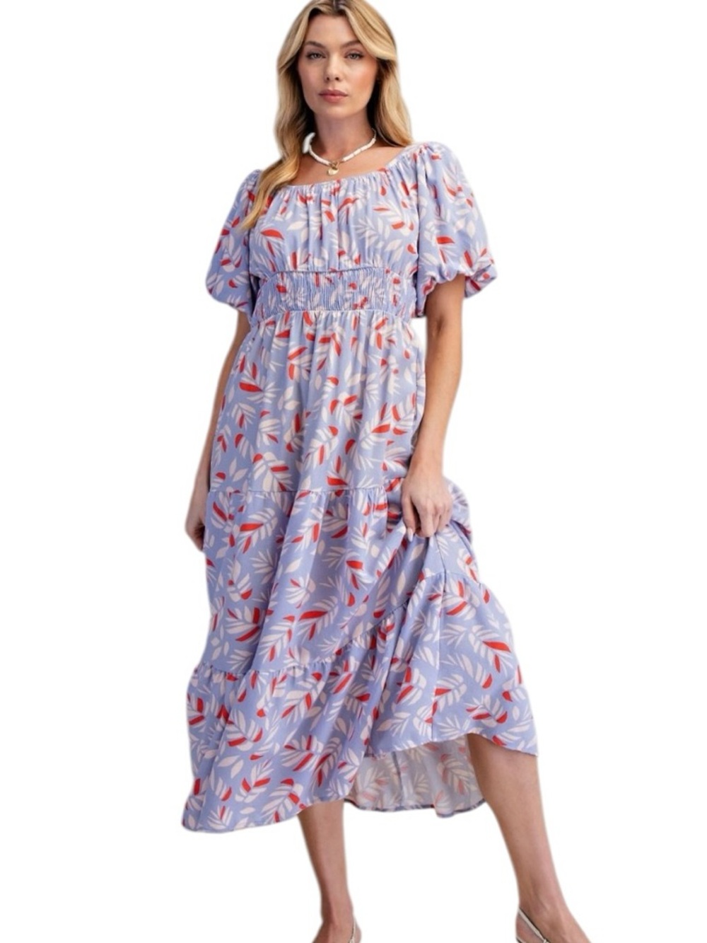 P025:  EASEL NWT DRESS CLOUD BLUE (C)